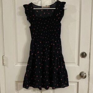 Black & Red Floral Dress